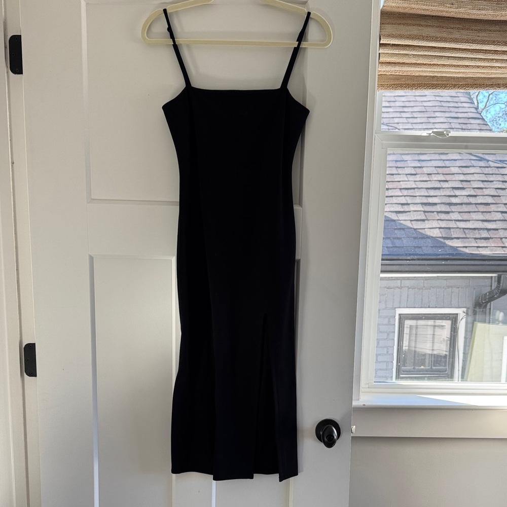 Lovers + Friends Black Midi Dress